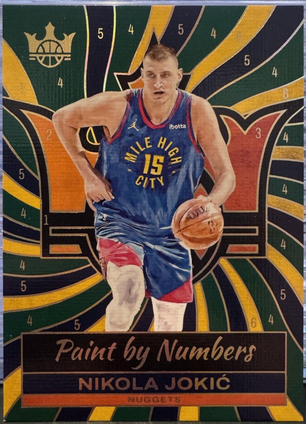 Nikola Jokic #19 Basketball Cards 2024 Panini Court Kings Paint by Numbers