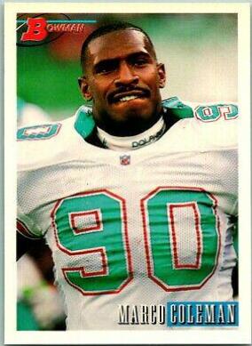 Marco Coleman #37 Football Cards 1993 Bowman