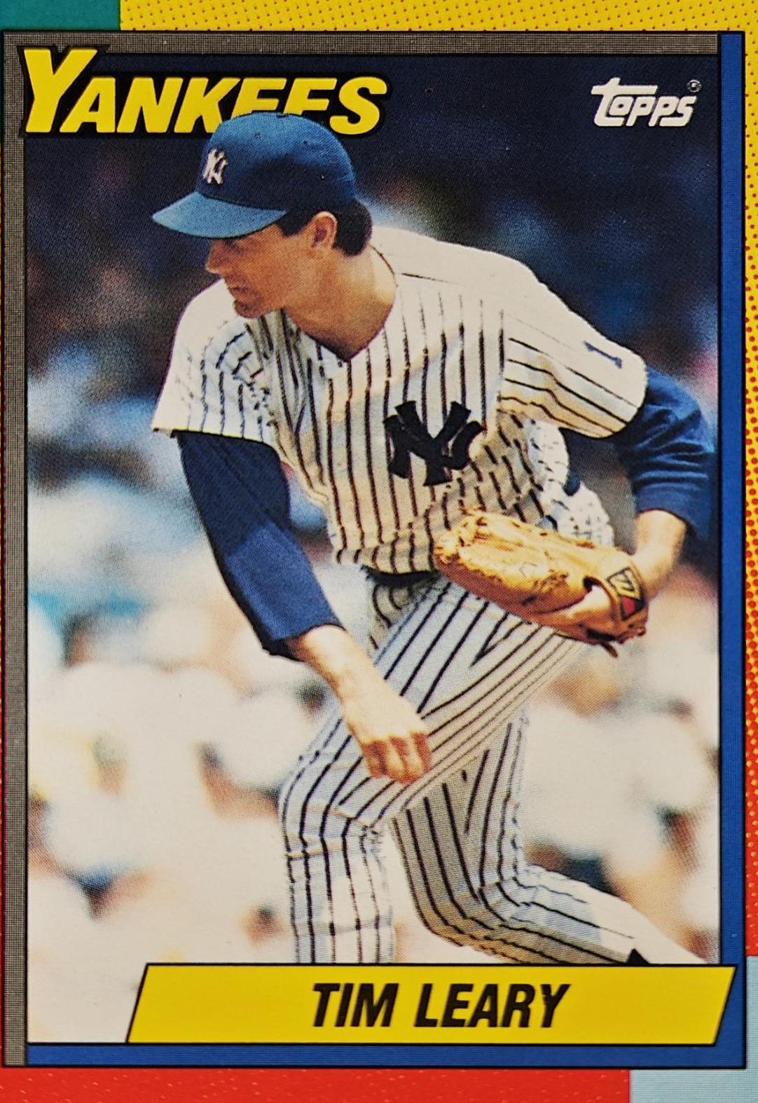 Tim Leary Baseball Cards 1990 Topps Traded Tiffany
