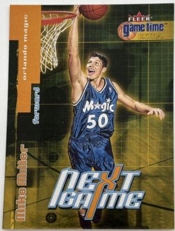 Mike Miller [Extra] #110 Basketball Cards 2000 Fleer Game Time