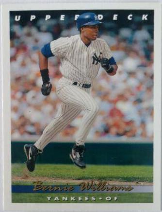Bernie Williams #332 Baseball Cards 1993 Upper Deck