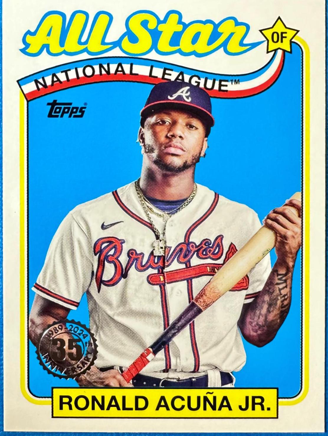 Ronald Acuna Jr. #89ASB-28 Baseball Cards 2024 Topps 1989 All-Stars