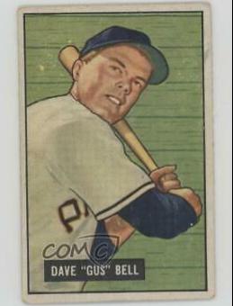 Dave Gus Bell #40 Baseball Cards 1951 Bowman