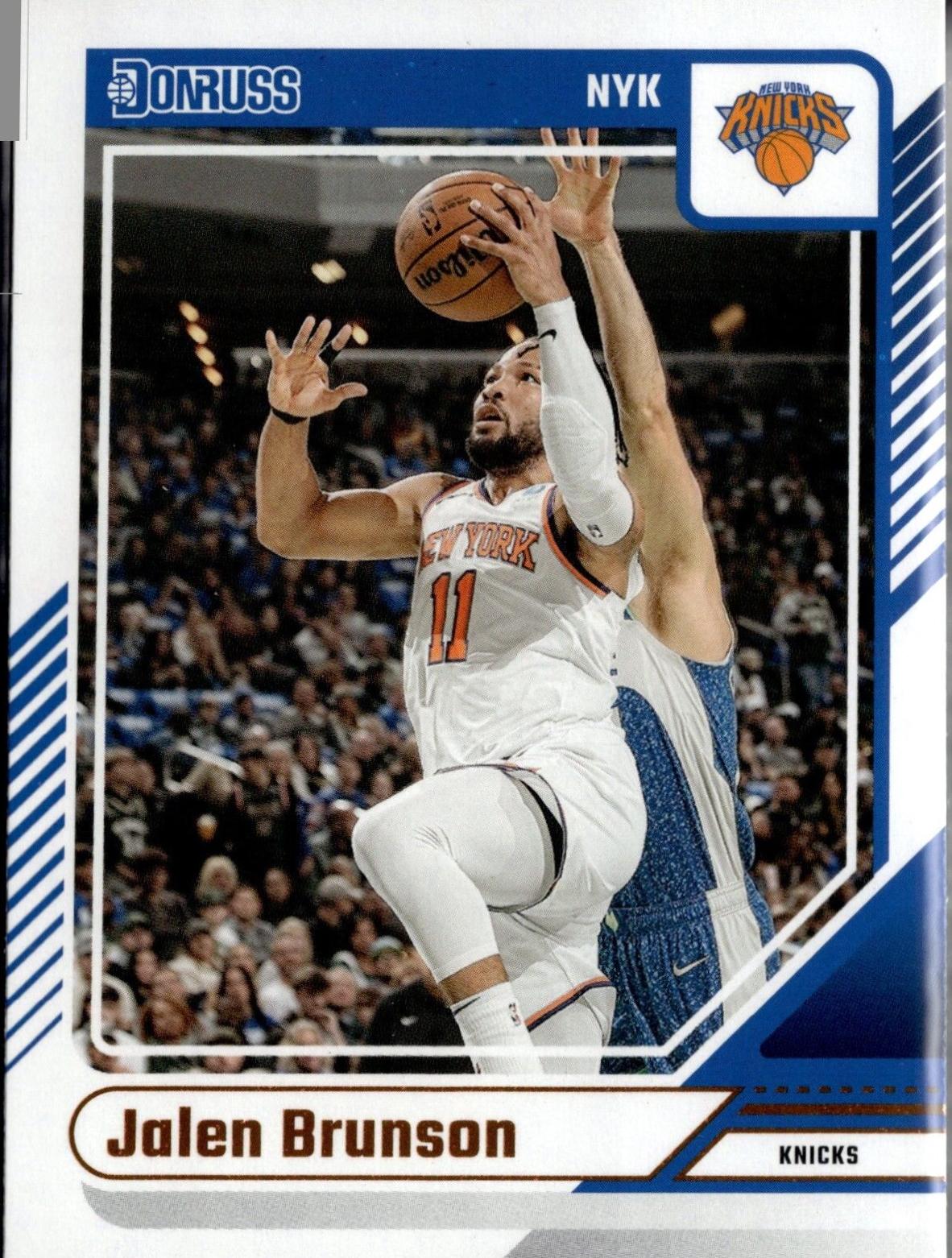 Jalen Brunson #128 Basketball Cards 2024 Panini Donruss