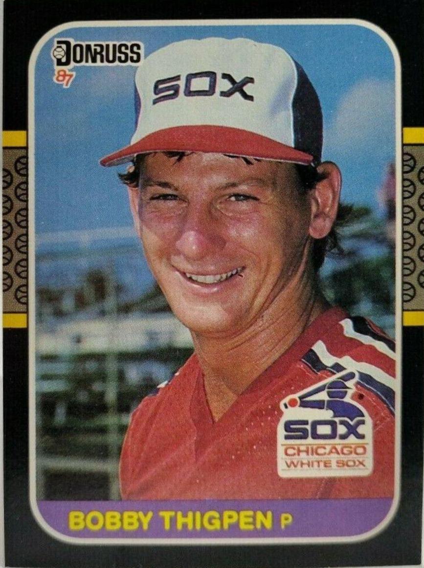 Bobby Thigpen #370 Baseball Cards 1987 Donruss