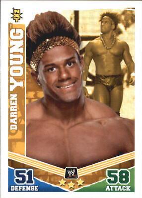 Darren Young Wrestling Cards 2010 Topps Slam Attax WWE Mayhem