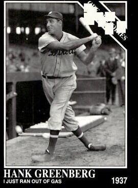 Hank Greenberg #430 1992 Conlon Collection Baseball