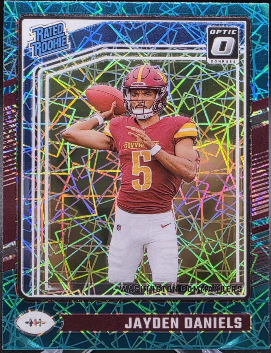 2024 Leaf Prized Jayden Daniels Rookie Card Graded 10 - Washington  Commanders LSU Graded Rookie Card