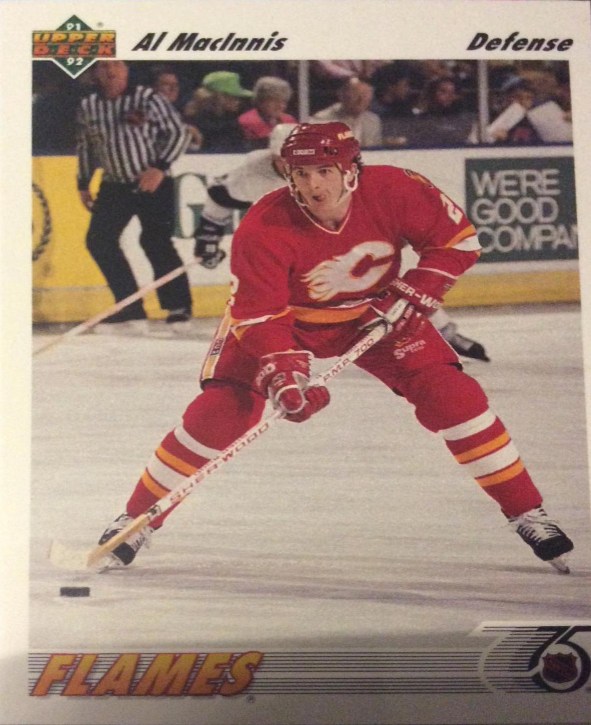 Al Macinnis #243 Hockey Cards 1990 Upper Deck