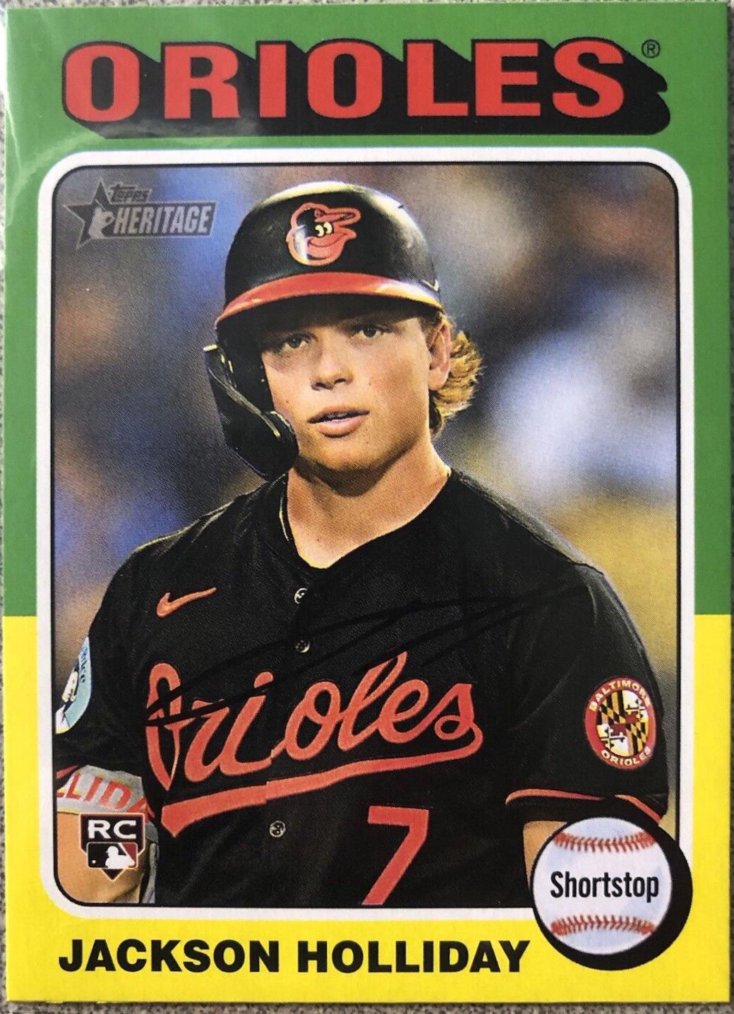 Jackson Holliday #692 Baseball Cards 2024 Topps Heritage