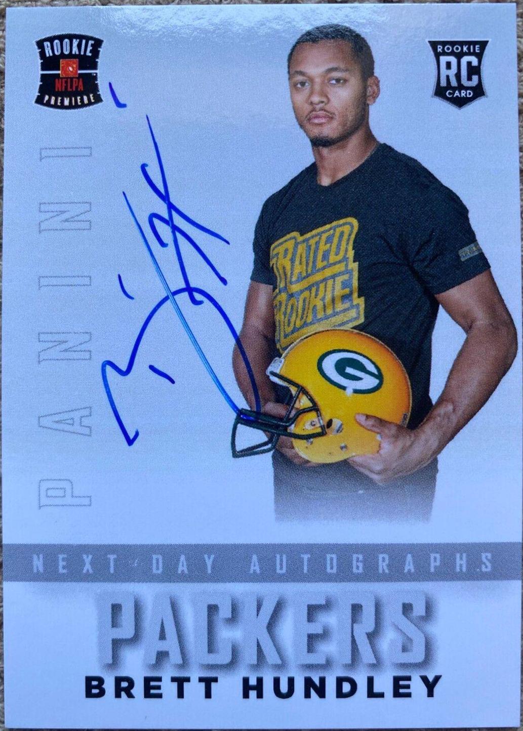 Brett Hundley #ND-BH Football Cards 2015 Panini Prestige Next Day Autographs