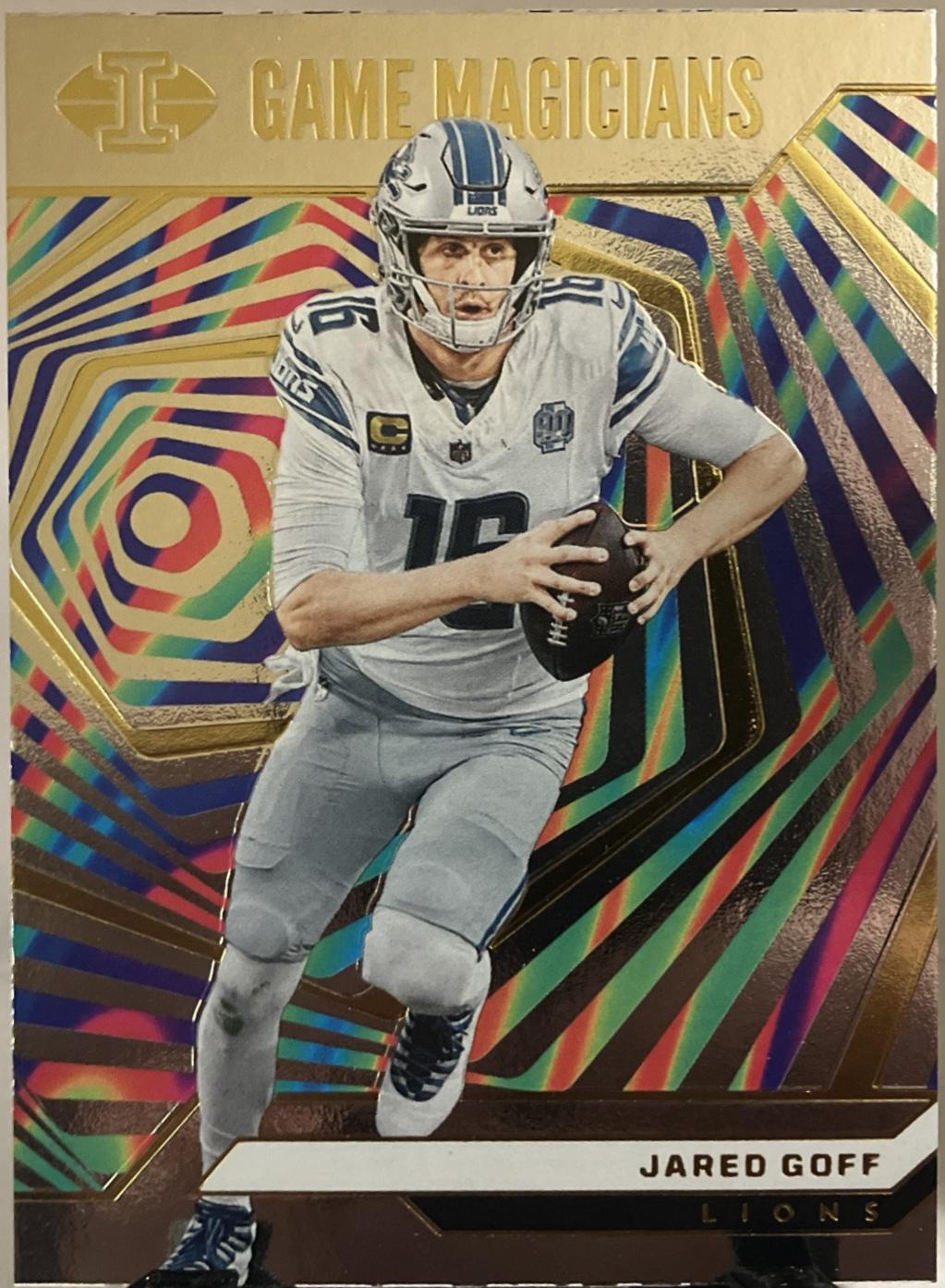 Jared Goff #9 Football Cards 2024 Panini Illusions Game Magicians