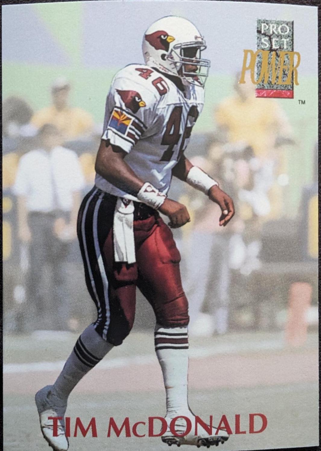 Tim McDonald #46 Football Cards 1992 Pro Set Power