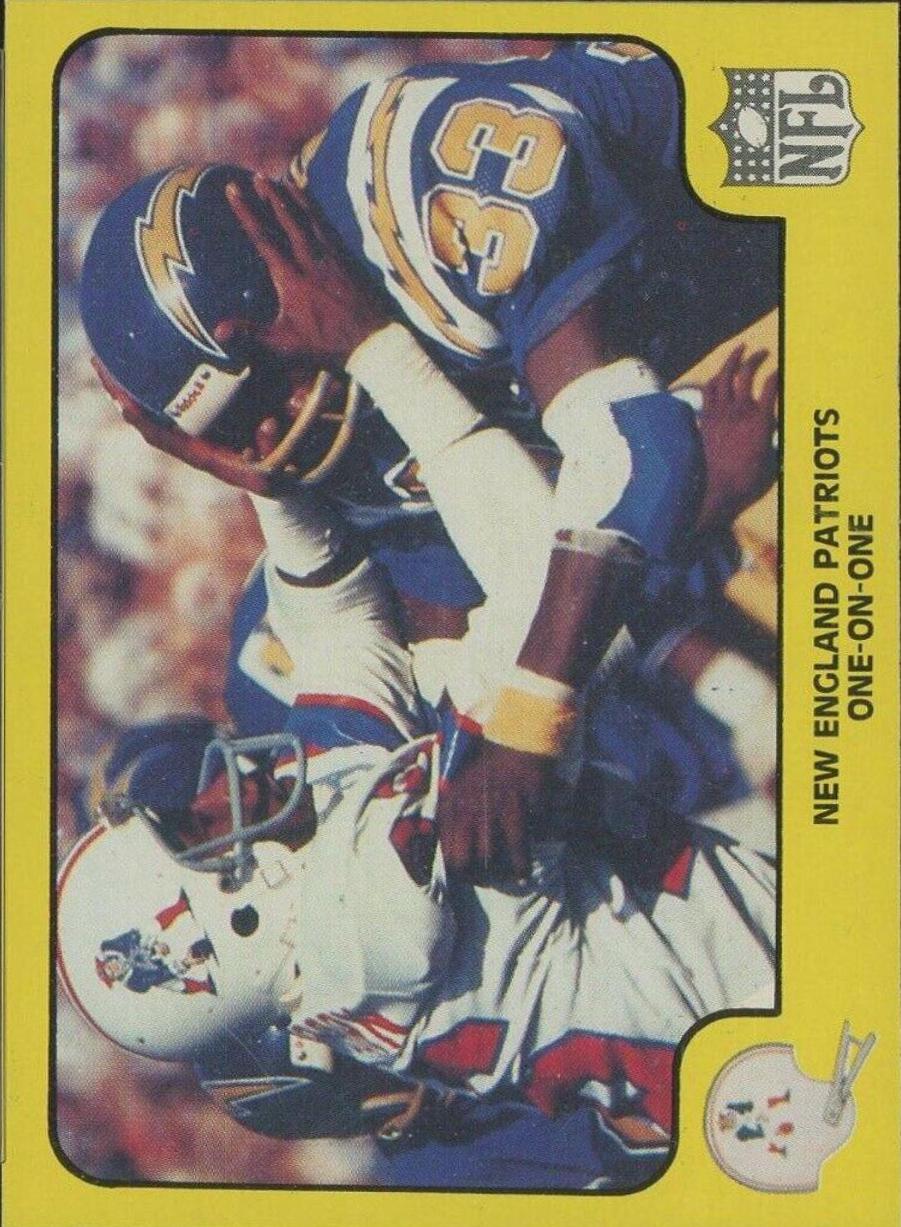 New England Patriots One on One #32 Football Cards 1978 Fleer Team Action
