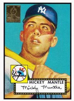 1952 Topps Reprint #2 Baseball Cards 1996 Topps Mantle Reprint