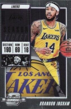 Brandon Ingram #1 Basketball Cards 2018 Panini Contenders Optic