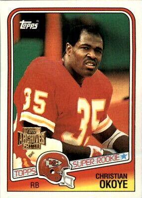 Christian Okoye #15 Football Cards 2001 Topps Archives