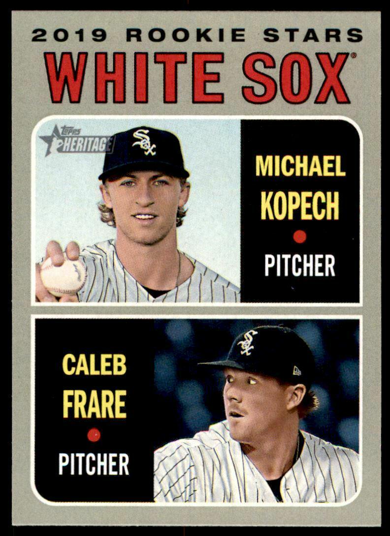 Michael Kopech, Caleb Frare #7 Baseball Cards 2019 Topps Heritage