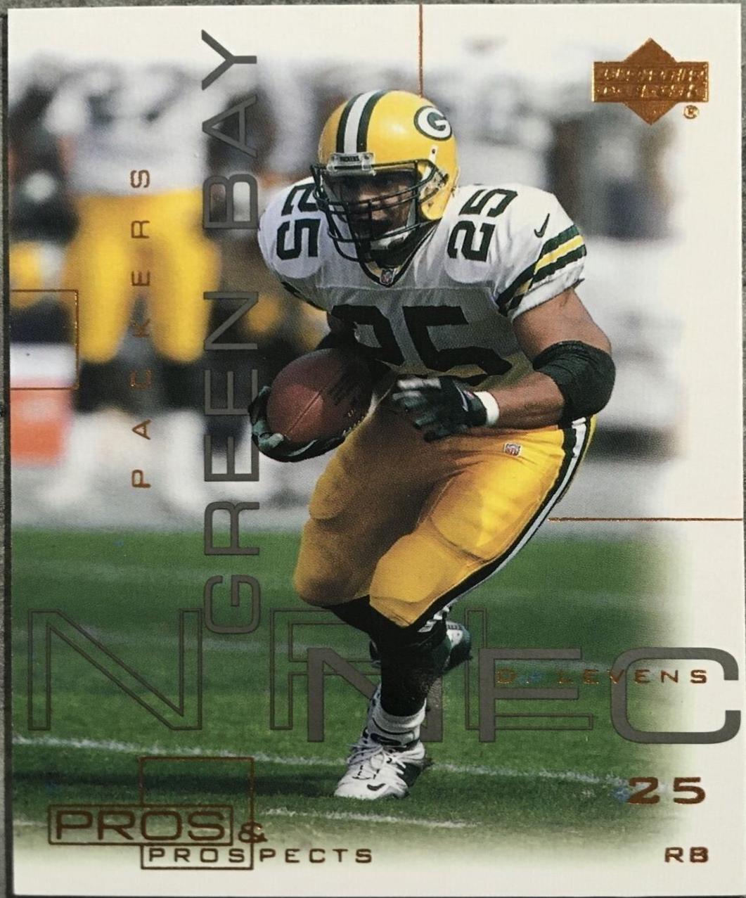 Dorsey Levens #33 Football Cards 2000 Upper Deck Pros & Prospects