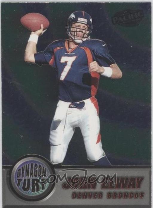 John Elway #5 Football Cards 1998 Pacific