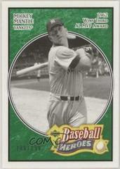 Mickey Mantle [Emerald] #163 Baseball Cards 2005 Upper Deck Baseball Heroes Prices