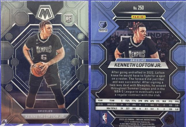 Kenneth Lofton Jr. #250 Basketball Cards 2022 Panini Mosaic