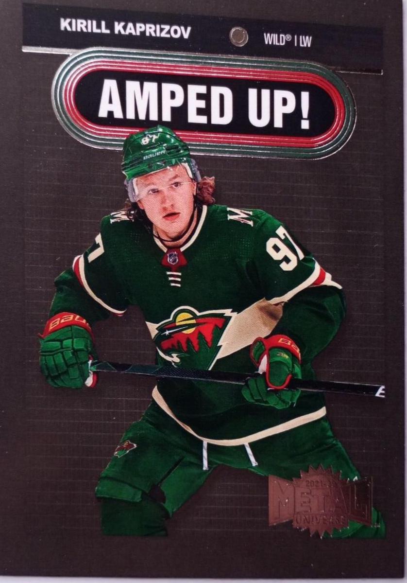 Kirill Kaprizov #AU-8 Hockey Cards 2021 Skybox Metal Universe Amped Up
