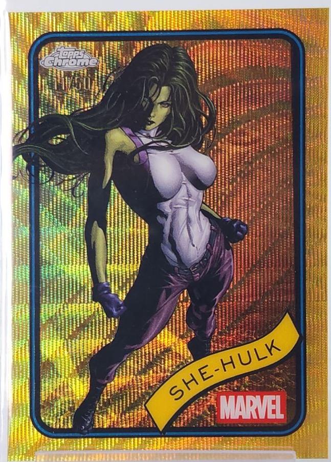 She-Hulk Gold Wave Refractor