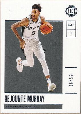 Dejounte Murray #3 Basketball Cards 2019 Panini Encased