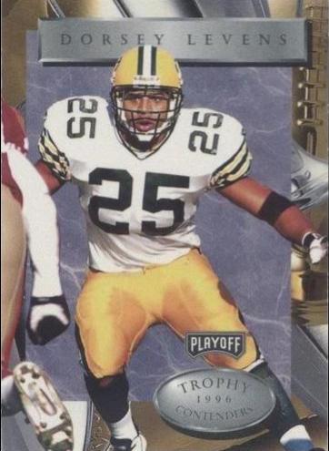 Dorsey Levens #25 1996 Playoff Trophy Contenders Football
