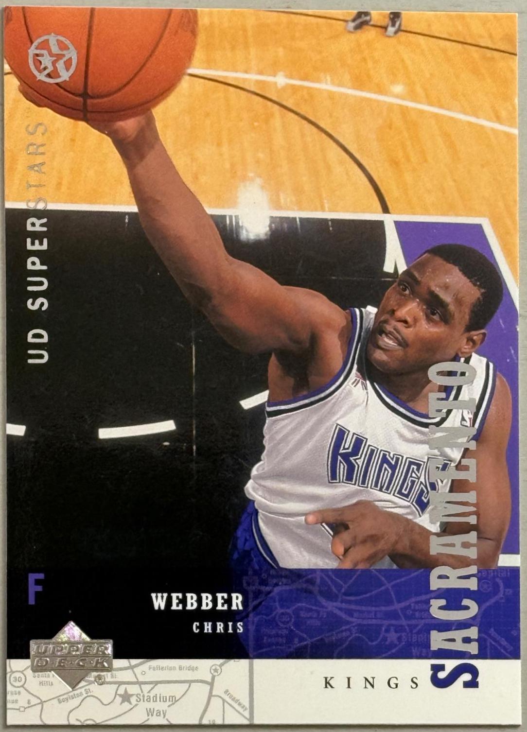 Chris Webber #199 Basketball Cards 2002 UD Superstars