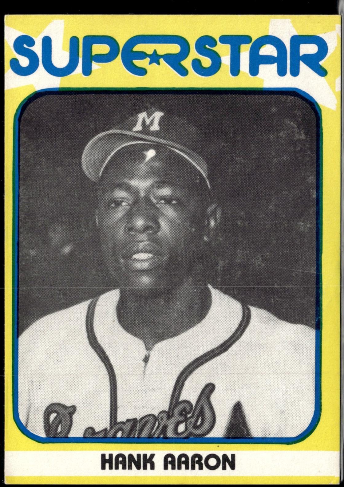 Hank Aaron #45 Baseball Cards 1982 TCMA Superstar