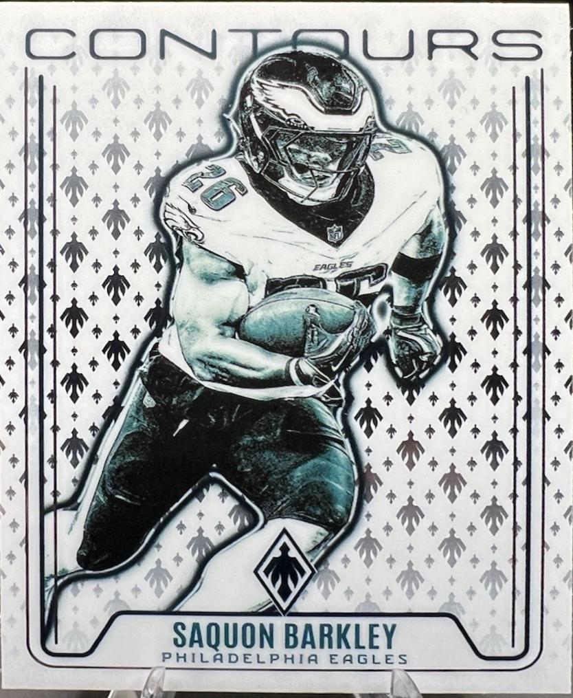 Saquon Barkley #24 Football Cards 2024 Panini Phoenix Contours