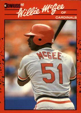 Willie McGee #632 Baseball Cards 1990 Donruss