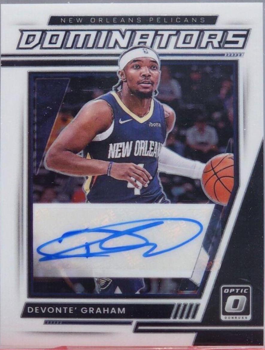 Devonte' Graham #DS-DGR Basketball Cards 2021 Panini Donruss Optic Dominators Signatures