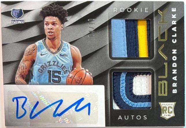 Panini Brandon Clarke RC Gold auto/10 鑑定 Brandon Clarke [Gold] Prices | 2019 Panini Black Rookie
