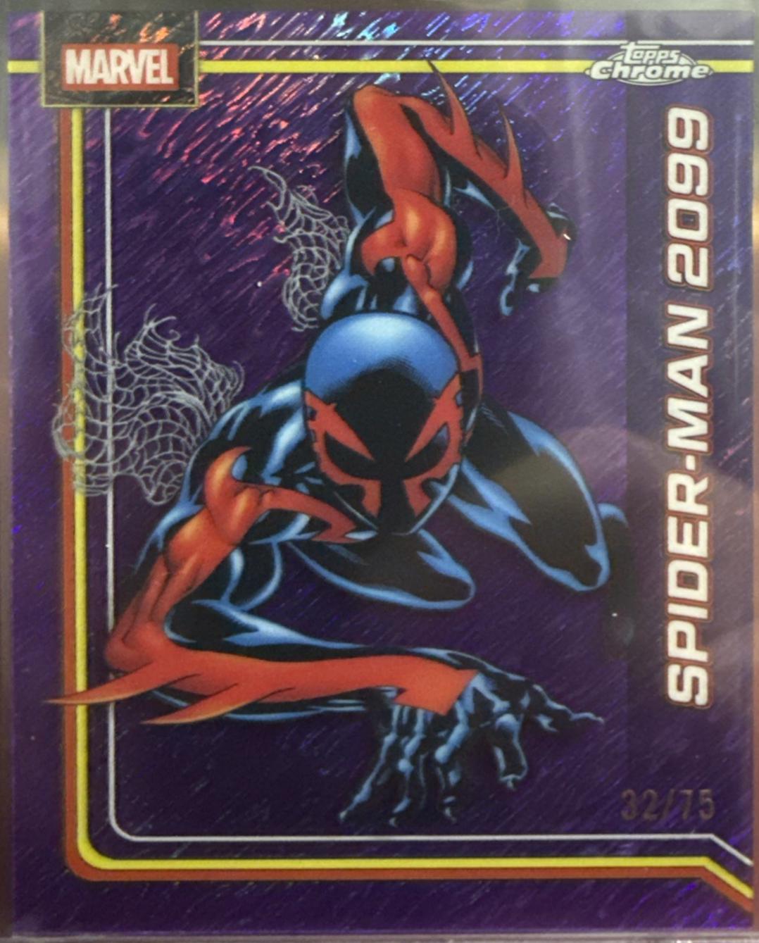 Spider-Man 2099 Purple Shimmer Refractor