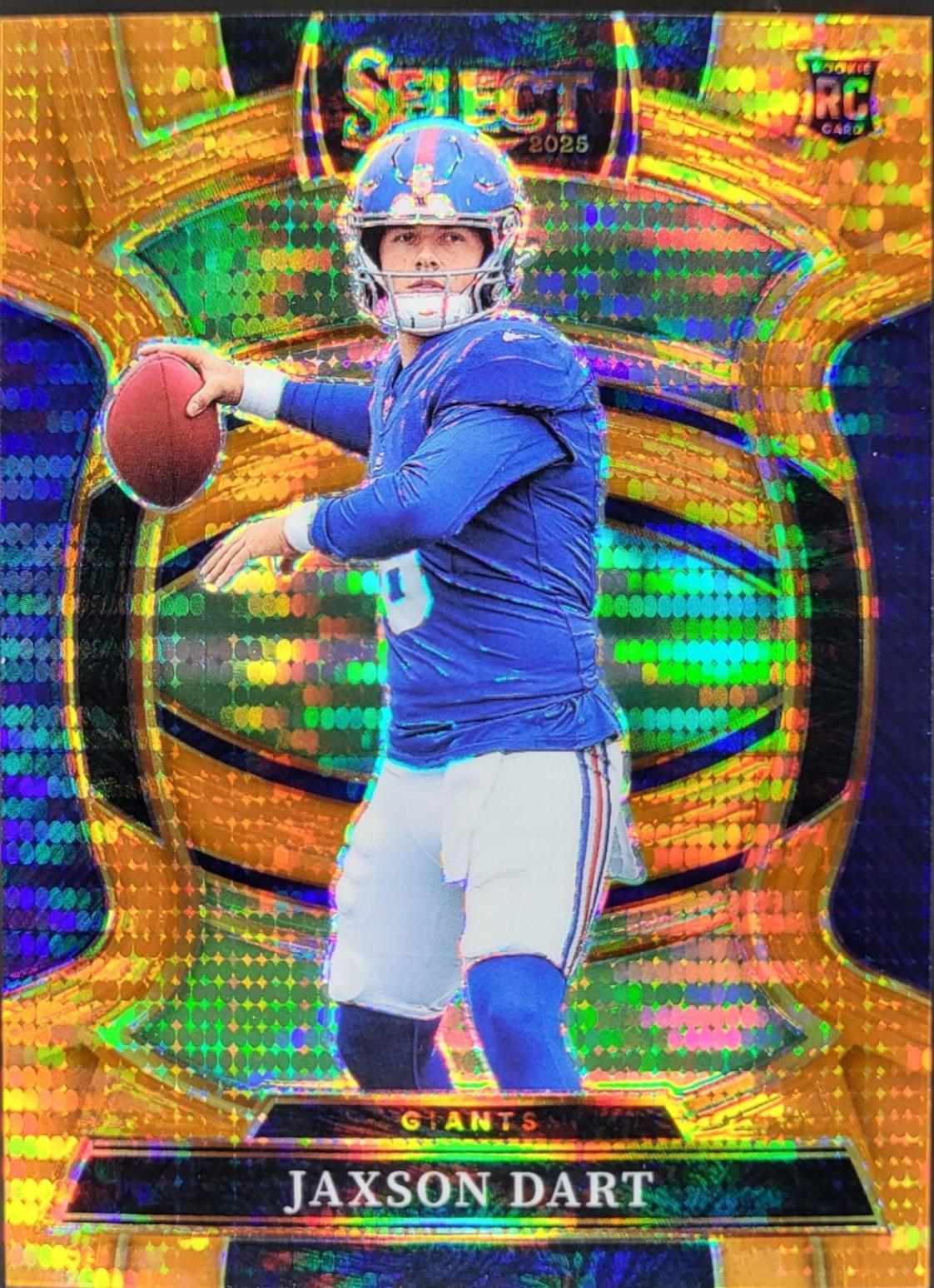 Jaxson Dart [Neon Orange Pulsar Prizm] #93 Prices | 2025 Panini