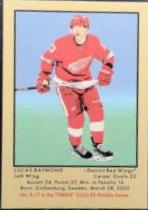 Lucas Raymond #R-17 Hockey Cards 2022 Parkhurst Champions Retro Autograph