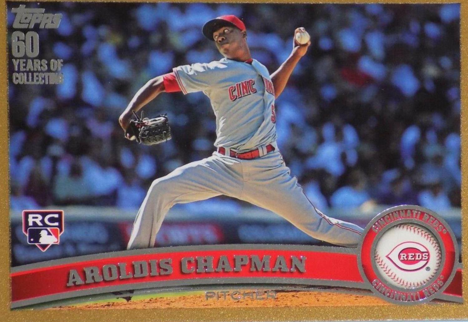 Aroldis Chapman #110 Baseball Cards 2011 Topps