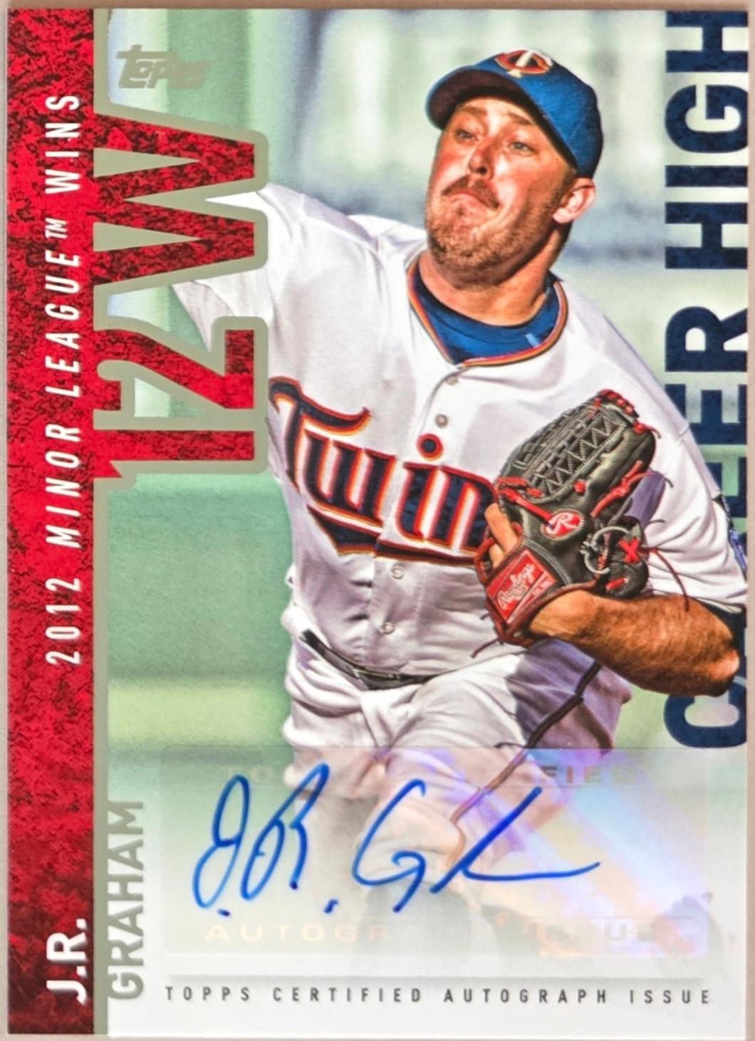 J.R. Graham #CHA-JGR 2015 Topps Career High Autographs Baseball