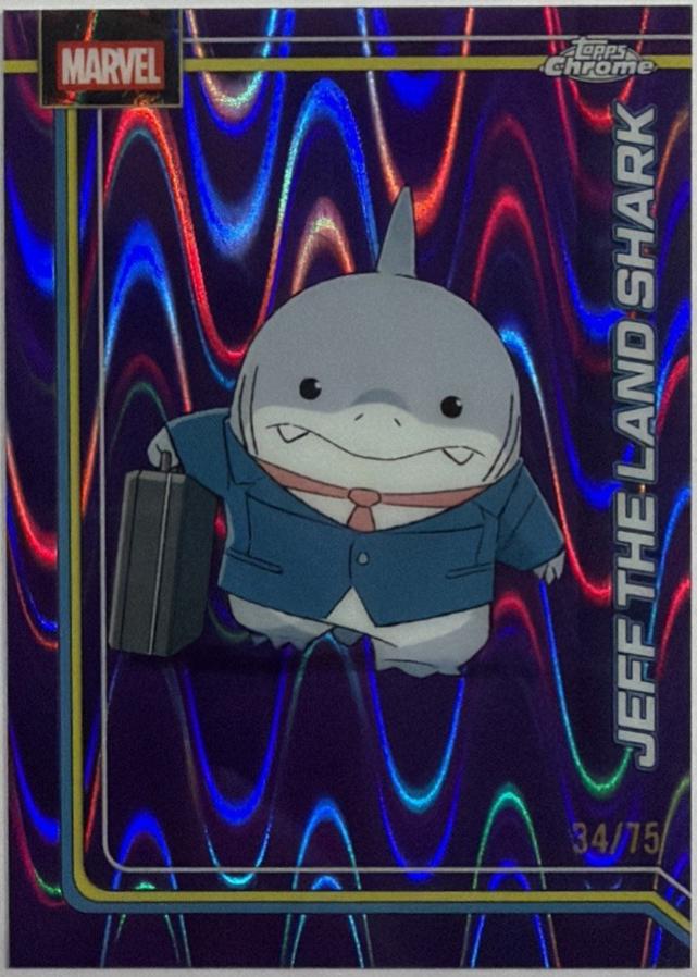 Jeff the Land Shark Purple RayWave Refractor