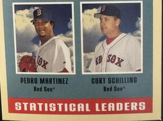 Johan Santana / Pedro Martinez / Curt Schilling #5 2005 Fleer Tradition
