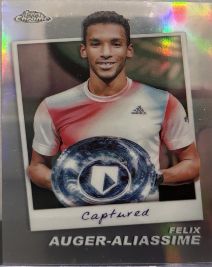 Felix Auger-Aliassime #CTD-FA Tennis Cards 2024 Topps Chrome Captured