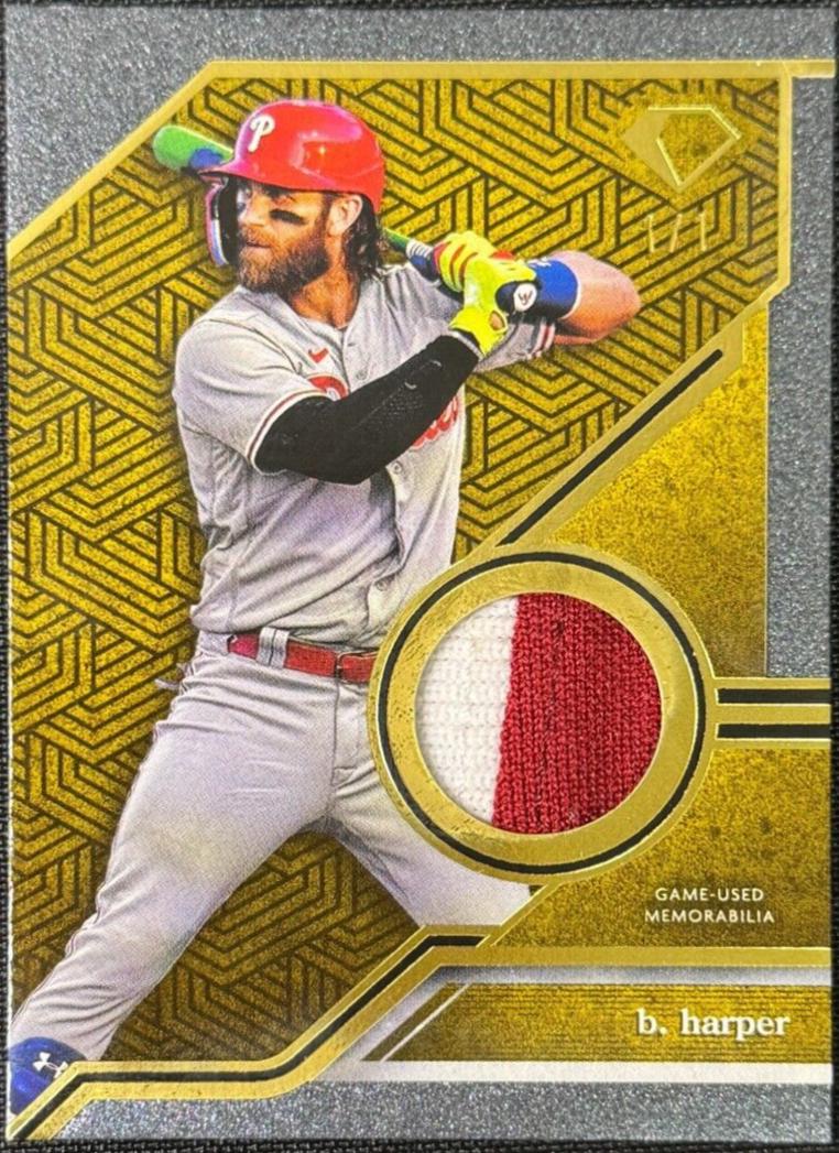 Bryce Harper #DR-BH Baseball Cards 2024 Topps Diamond Icons Relic