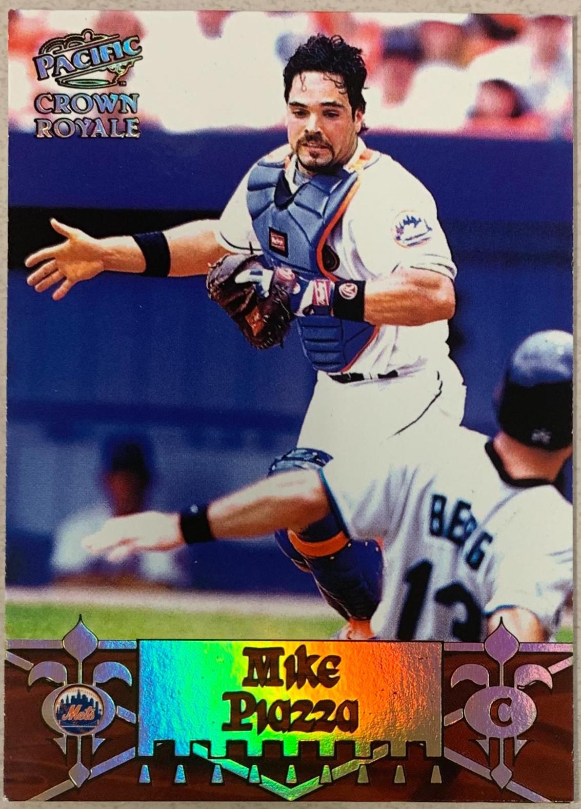 Mike Piazza [Diamond Knights] #13 Baseball Cards 1998 Pacific Crown Royale