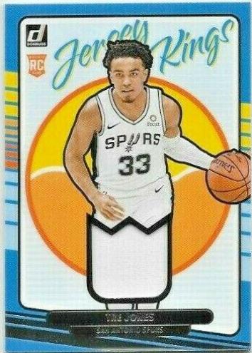 Tre Jones Basketball Cards 2020 Donruss Rookie Jersey Kings