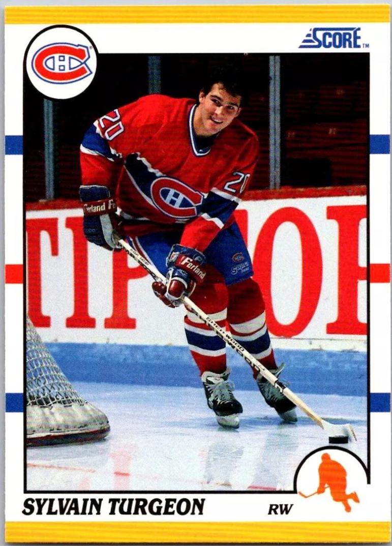 Sylvain Turgeon #108T Hockey Cards 1990 Score Rookie Traded