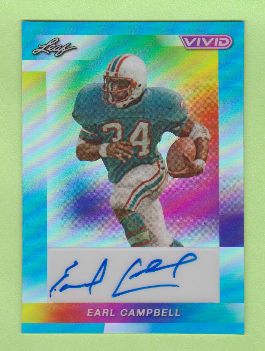 Earl Campbell #BA-EC1 2024 Leaf Vivid Autograph Football