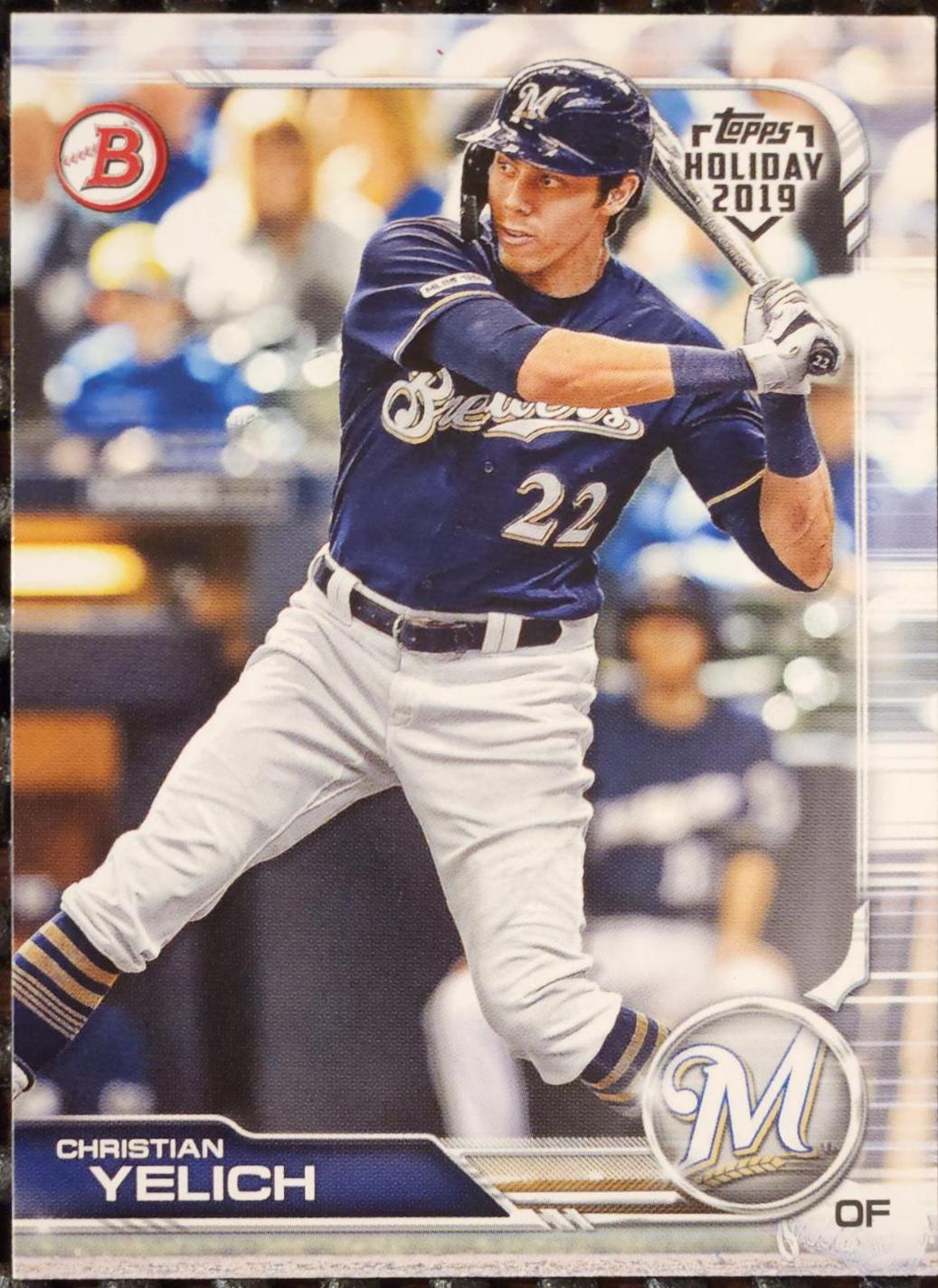 Christian Yelich #TH-CY Baseball Cards 2019 Topps Holiday Bowman